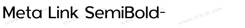 Meta Link SemiBold字体转换 Meta Link SemiBold字体转换